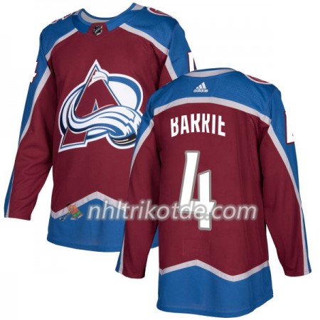 Colorado Avalanche Trikot Tyson Barrie 4 Adidas 2017-2018 Burgundy Authentic - Herren